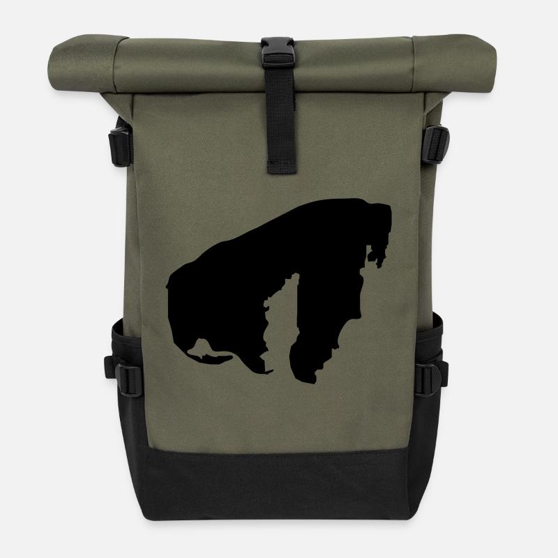 poel2 - Roll Top Backpack - olive/black