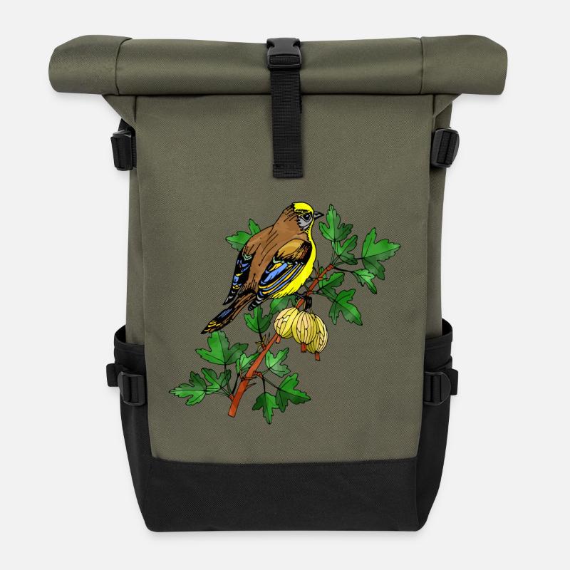 Vogel - Rolltop Rucksack - Olive/Schwarz