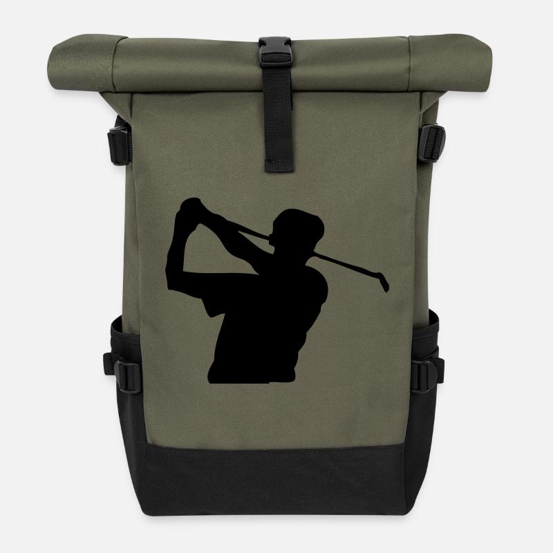 Golf - Rolltop Rucksack - Olive/Schwarz