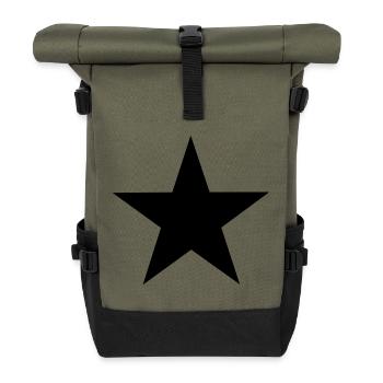 Étoile Noire - Black star - Sac à dos roll top - olive/noir - Devant