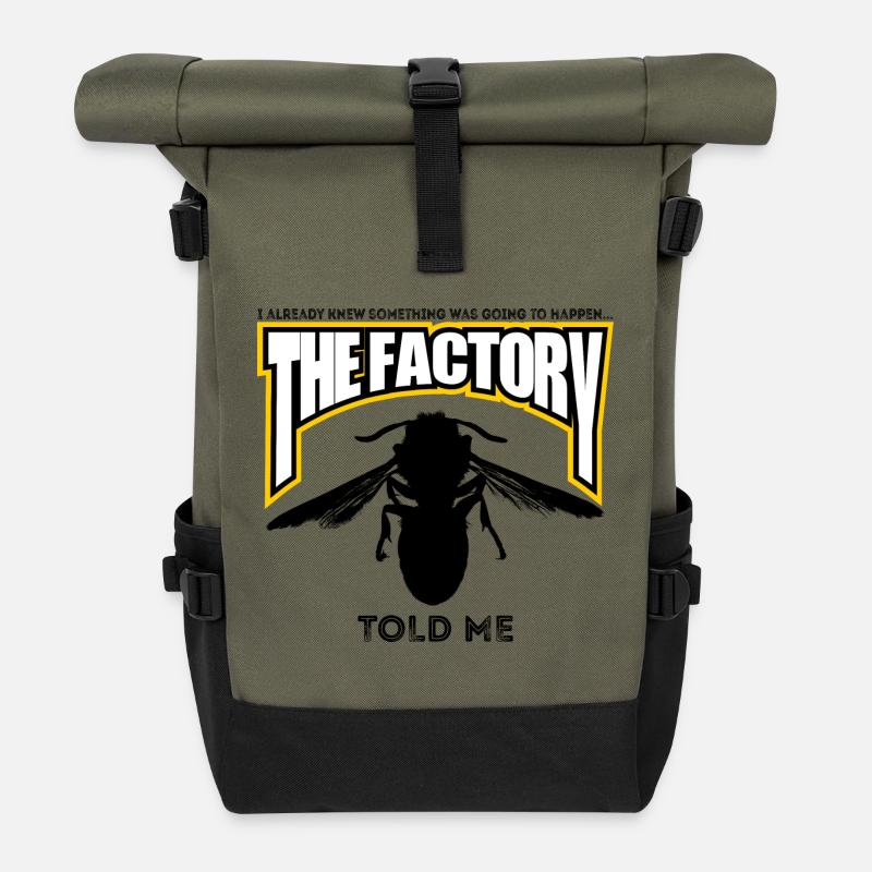 The Wasp Factory - Rolltop Rucksack - Olive/Schwarz