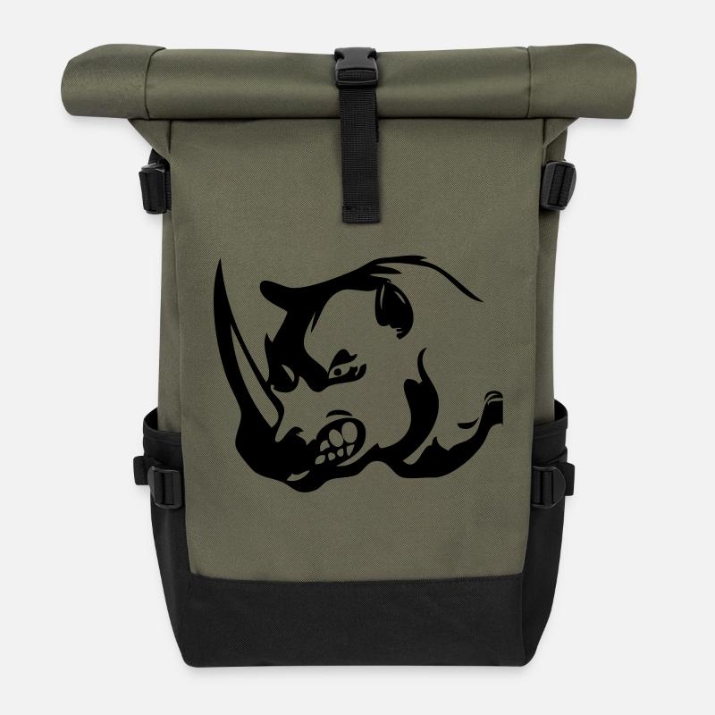 Power Gym III - Sac à dos roll top - olive/noir