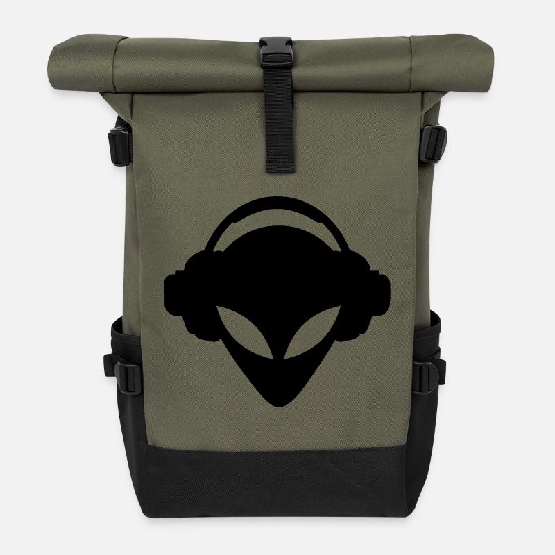 dj - Rolltop Rucksack - Olive/Schwarz