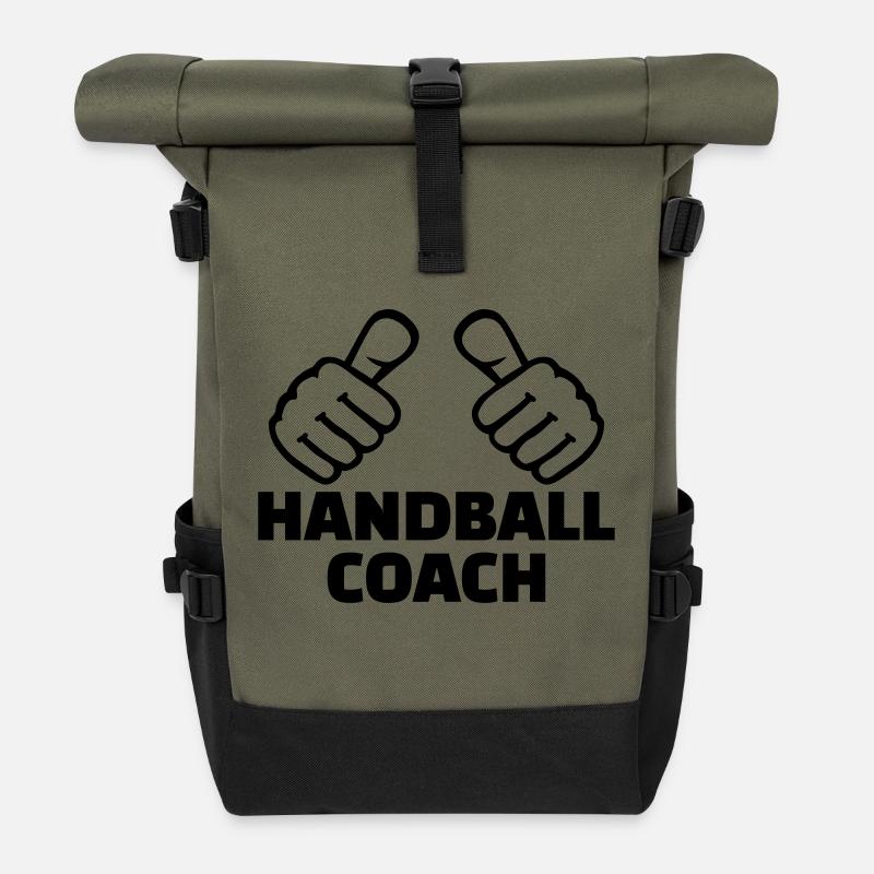 Handball - Rolltop Rucksack - Olive/Schwarz