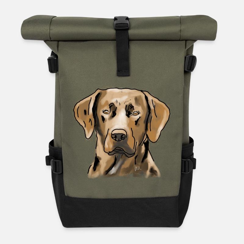 Labrador - Rolltop Rucksack - Olive/Schwarz