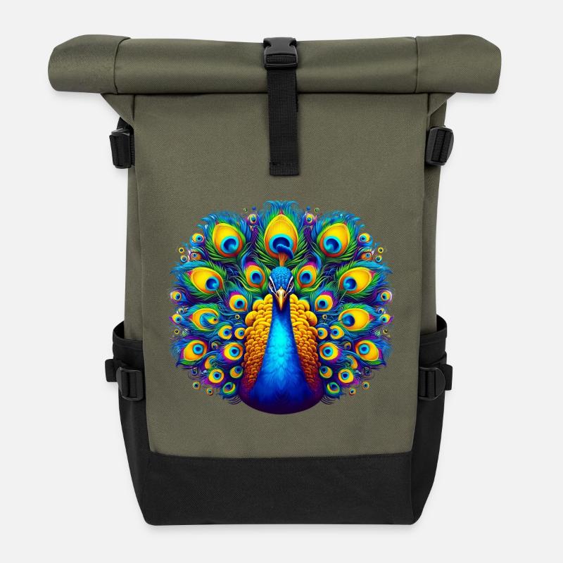 Pfau - Rolltop Rucksack - Olive/Schwarz