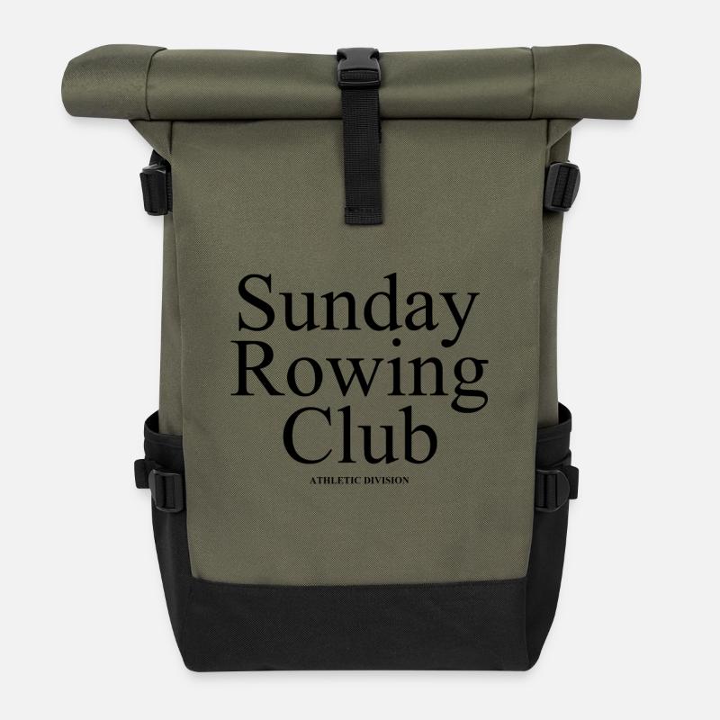 Sunday Rowing Club - Rowing - Rowers - Rowers - Roll Top Backpack - olive/black