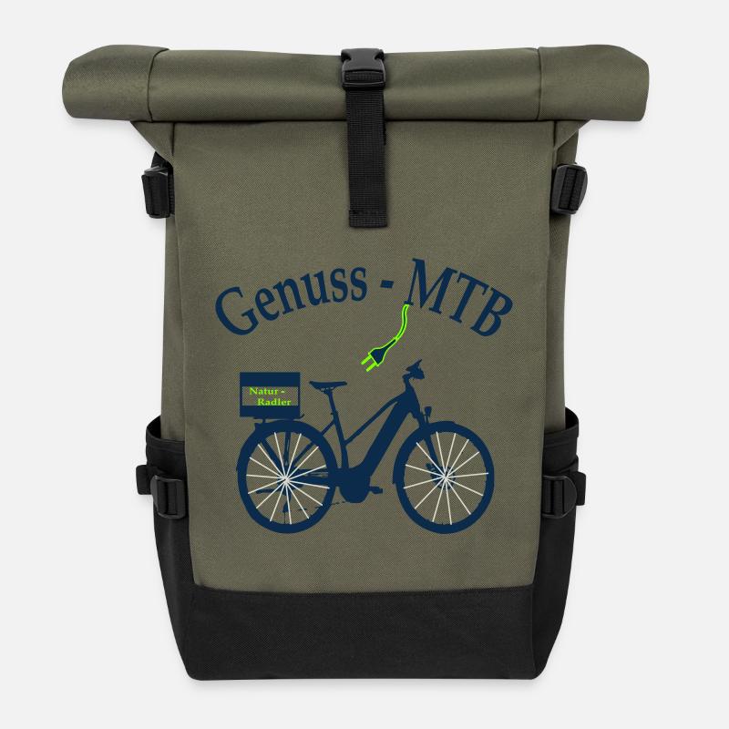 E-MTB Women - Roll Top Backpack - olive/black