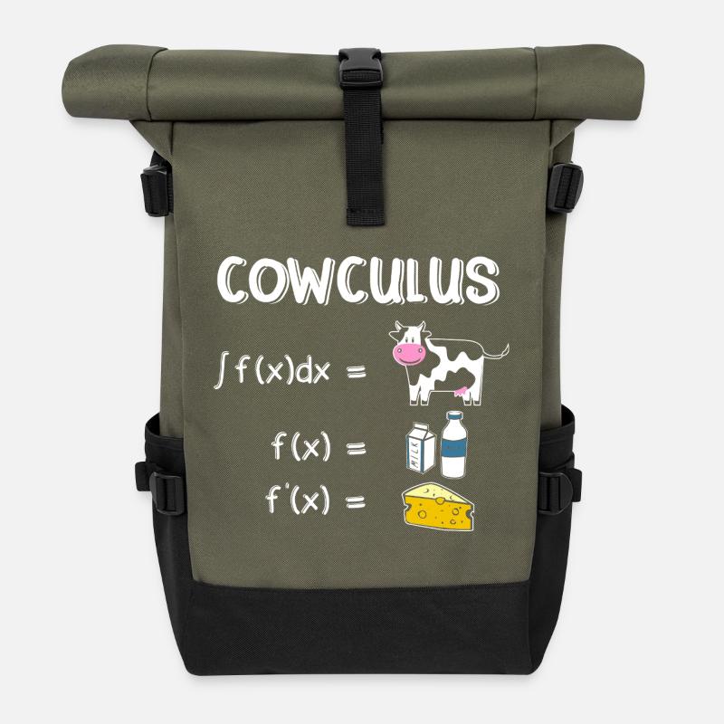 Lustiges Mathematik Sprüche Mathelehrer Lehrer - Rolltop Rucksack - Olive/Schwarz