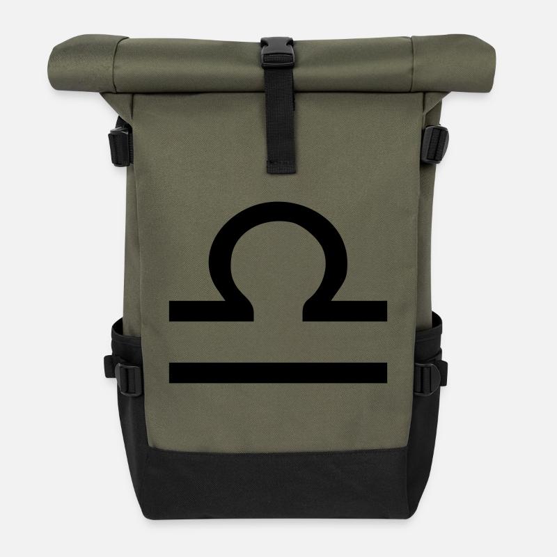 waage - Rolltop Rucksack - Olive/Schwarz