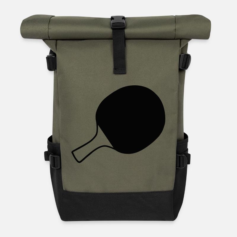 Raquettes de tennis de table, tennis de table - Sac à dos roll top - olive/noir