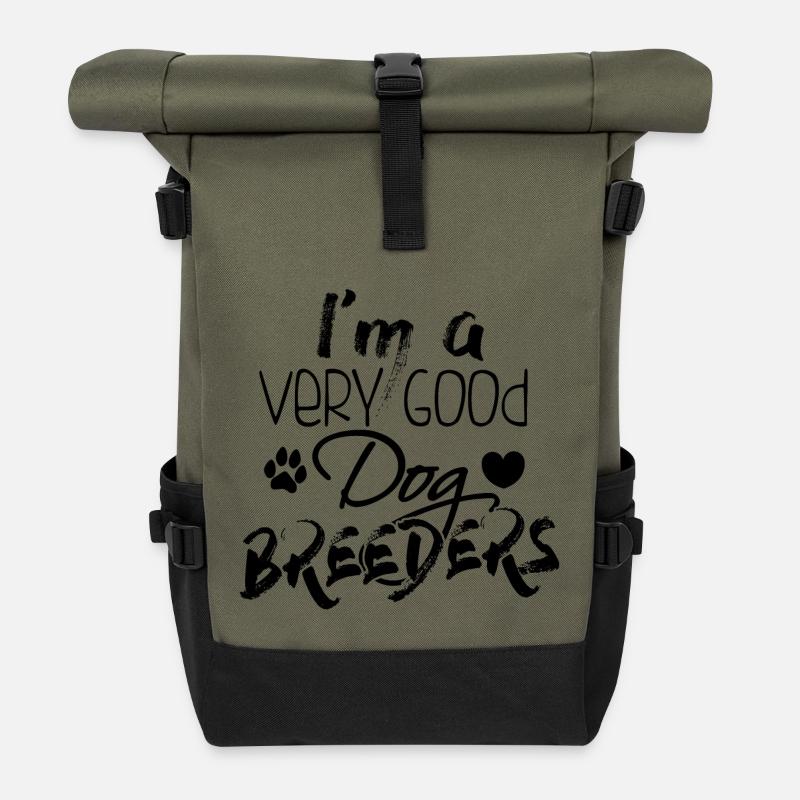 Hundezüchter - Rolltop Rucksack - Olive/Schwarz