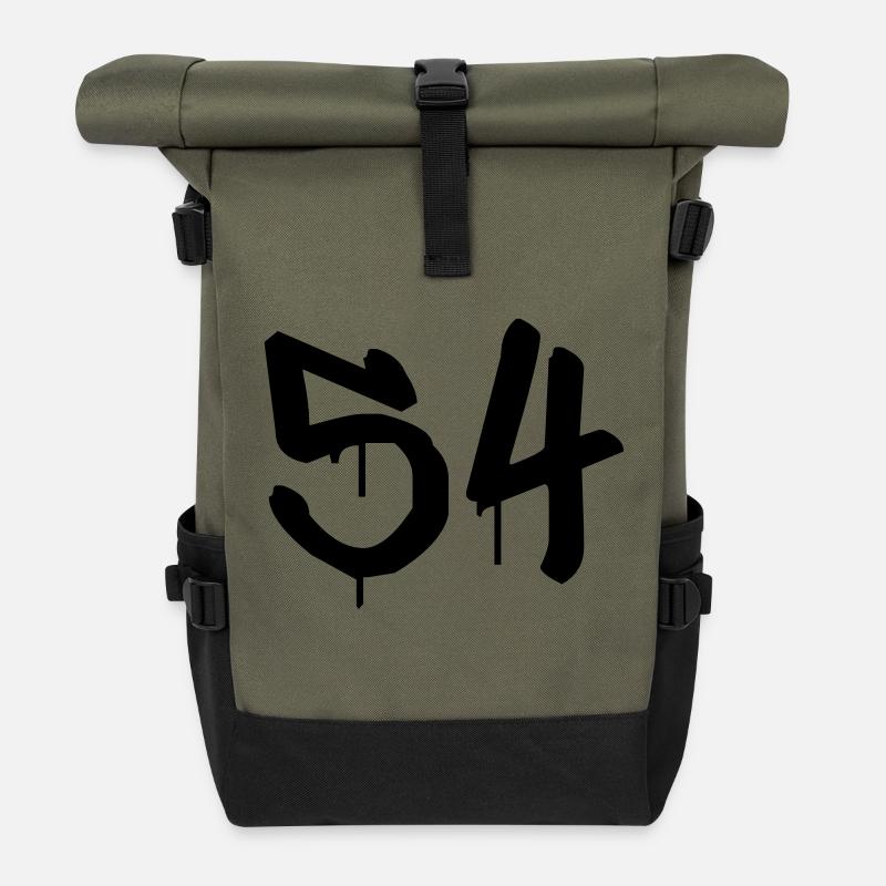 Day: 54 - Roll Top Backpack - olive/black