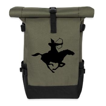 krieger - Rolltop Rucksack - Olive/Schwarz - Vorne