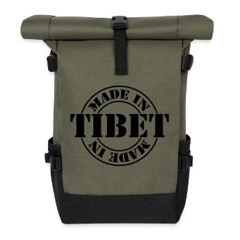 made in tibet m1k2 - Roll Top Backpack - olive/black - Front