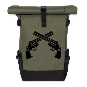 waffen - Rolltop Rucksack - Olive/Schwarz - Vorne