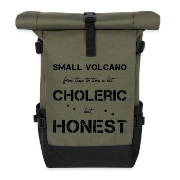 choleric honest - Rolltop Rucksack - Olive/Schwarz - Vorne