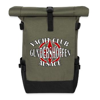 Yacht Club Gundershoffen - Roll Top Backpack - olive/black - Front