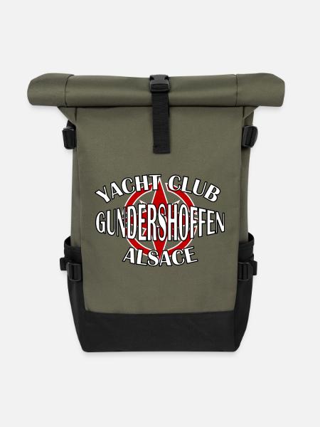 Yacht Club Gundershoffen - Rolltop Rucksack - Olive/Schwarz