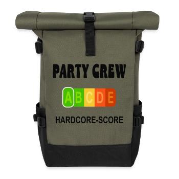 Équipe de fête - Sac à dos roll top - olive/noir - Devant