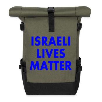 Israeli lives matter - Sac à dos roll top - olive/noir - Devant