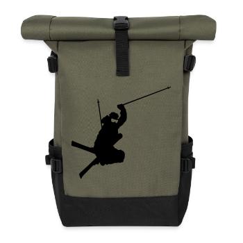Freestyle ski - Rolltop Rucksack - Olive/Schwarz - Vorne