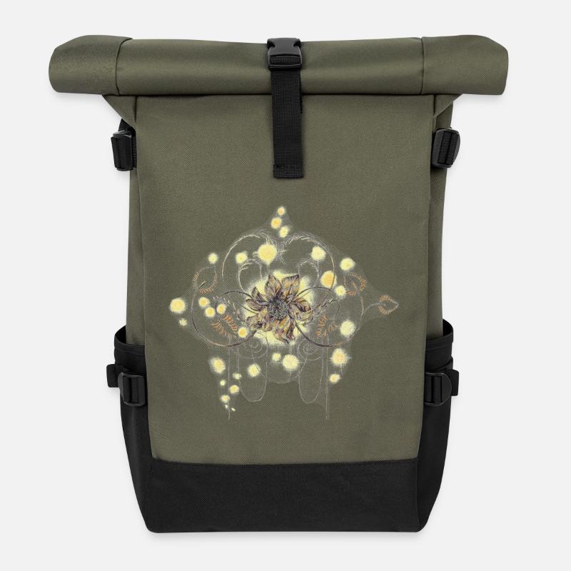 05. Lichtseele - Rolltop Rucksack - Olive/Schwarz