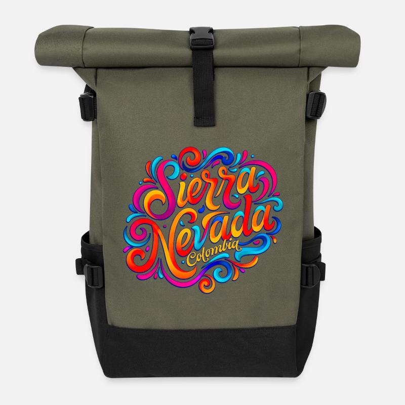 Sierra Nevada Kolumbien Farbexplosion - Rolltop Rucksack - Olive/Schwarz
