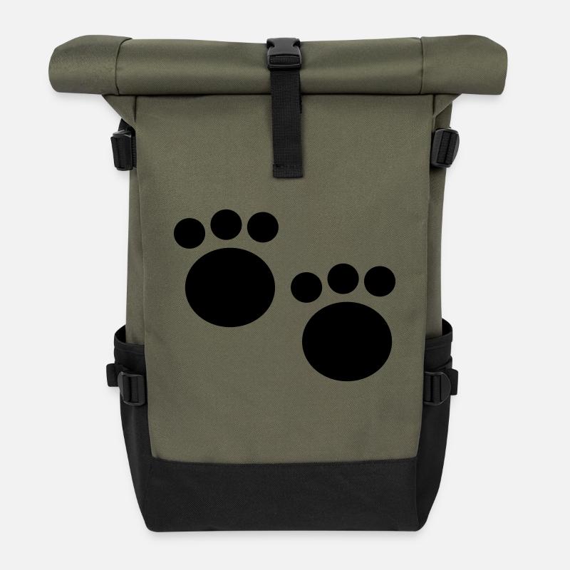 tatze2 - Rolltop Rucksack - Olive/Schwarz