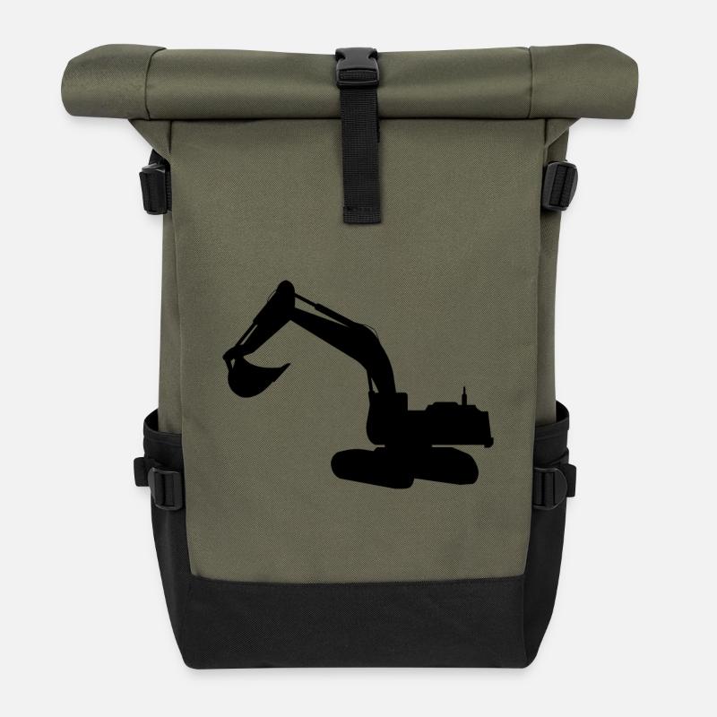 Bagger - Rolltop Rucksack - Olive/Schwarz