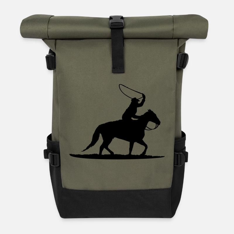 westernreiter - Rolltop Rucksack - Olive/Schwarz