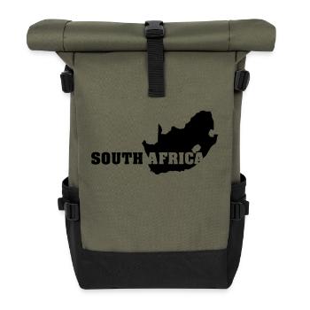 Afrique du Sud (ID: 002004) - Sac à dos roll top - olive/noir - Devant