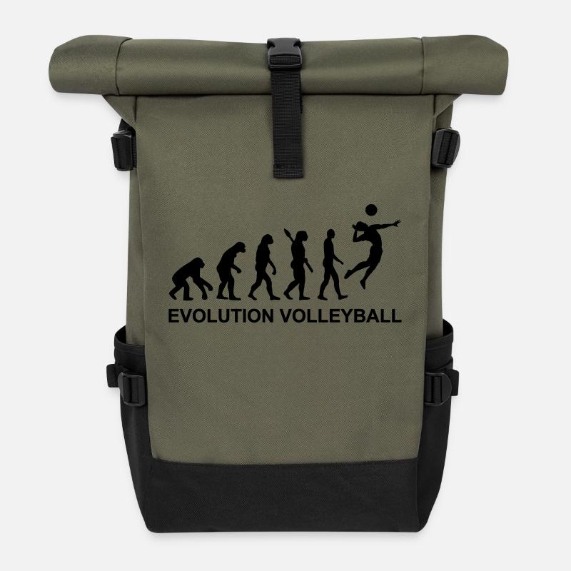 Volleyball - Rolltop Rucksack - Olive/Schwarz