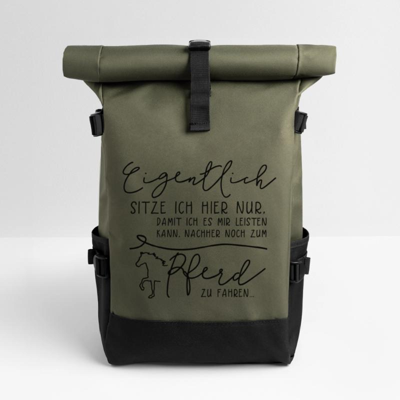 Eigentlich Pferd – Statement mit Pferd Rolltop Rucksack