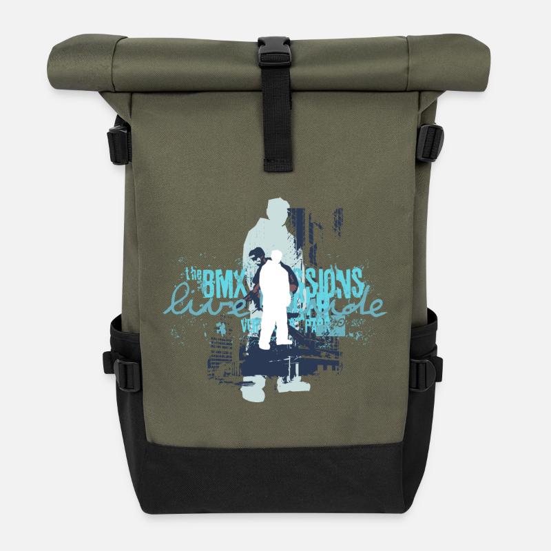 BMX-Champion - Rolltop Rucksack - Olive/Schwarz