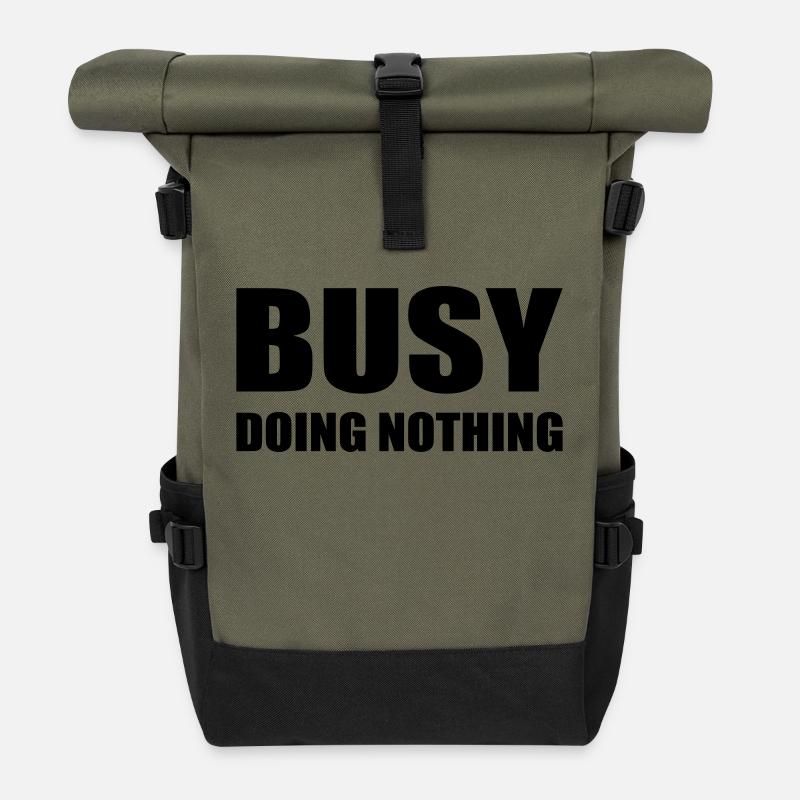 chillen - Rolltop Rucksack - Olive/Schwarz