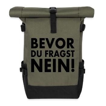 Avant que vous ne demandiez, non - Sac à dos roll top - olive/noir - Devant