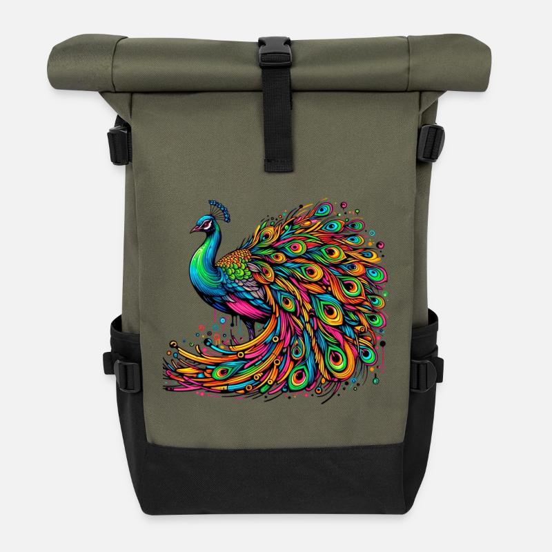 Pfau - Rolltop Rucksack - Olive/Schwarz