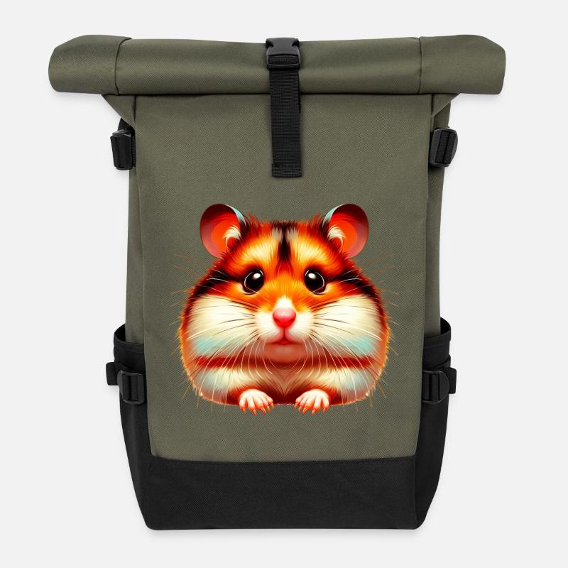 Hamster - Rolltop Rucksack - Olive/Schwarz