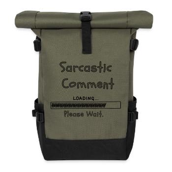 Chargement du commentaire sarcastique veuillez patienter - Sac à dos roll top - olive/noir - Devant
