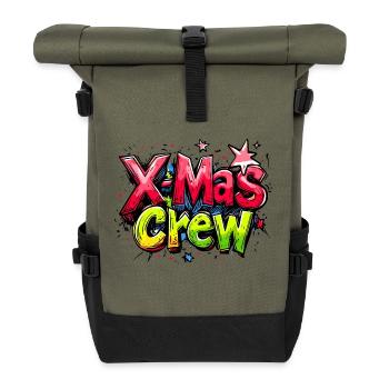 Équipage de Noël - Sac à dos roll top - olive/noir - Devant