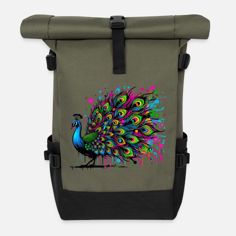 Pfau - Rolltop Rucksack - Olive/Schwarz