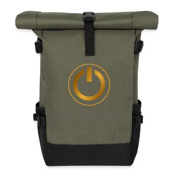 You turn me on - Roll Top Backpack - olive/black - Front