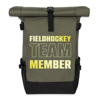 field hockey team - Roll Top Backpack - olive/black - Front