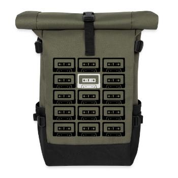 tapes - big bang theory - Sac à dos roll top - olive/noir - Devant