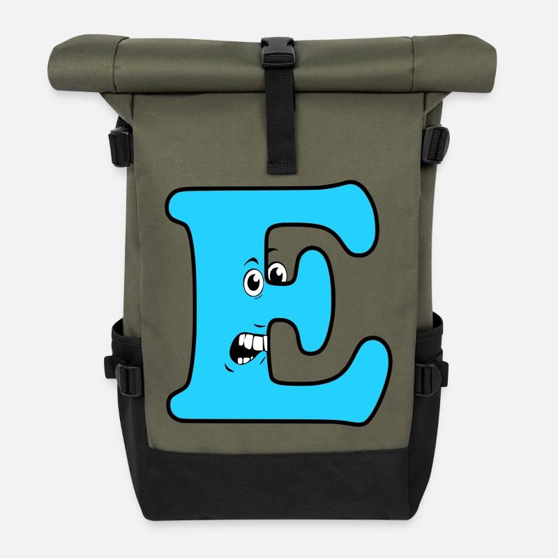 E - Rolltop Rucksack - Olive/Schwarz