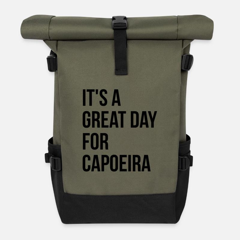 Capoeira - Rolltop Rucksack - Olive/Schwarz