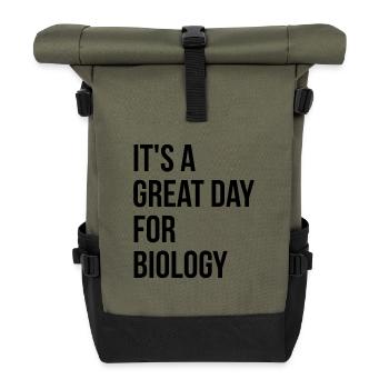 biologie - Sac à dos roll top - olive/noir - Devant
