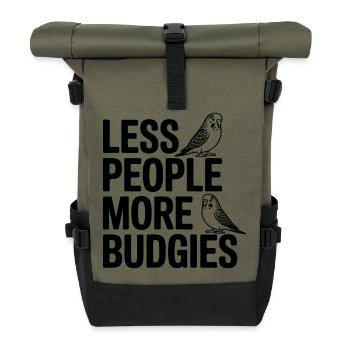 More budgies - Roll Top Backpack - olive/black - Front