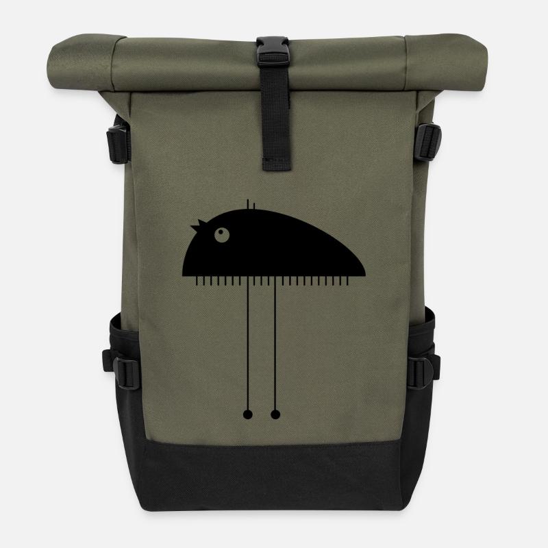Monster - Rolltop Rucksack - Olive/Schwarz